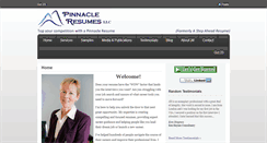 Desktop Screenshot of pinnacleresumes.com